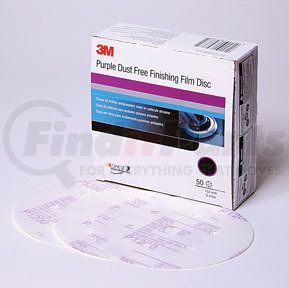 3M 30771 Purple Finishing Film Hookit™ Disc Dust-Free, 6 in, P600, 50 discs per box