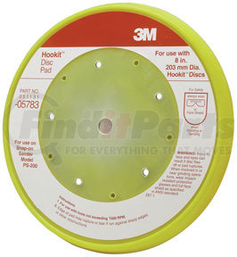 3M 5783 Hookit™ Pad D/F 8 in x 5 bolt hole