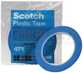 3M 6409 Scotch® Plastic Tape 471 Blue, 3/4" x 36 yd