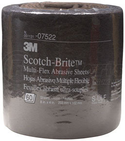 3M 7522 Scotch-Brite™ Multi-Flex Abrasive Sheet Roll 07522 Ultra Fine, 8" x 20'
