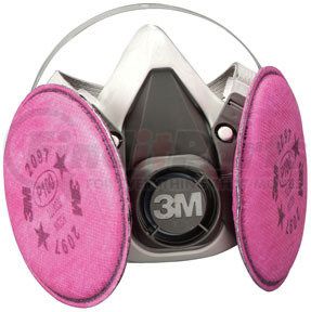 3M 7182 Half Facepiece Respirator Packout 07182, Medium, with Particulate Filters PN 07184, P100