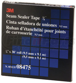 3M 8475 Seam Sealer Tape, 3/8" x 30'