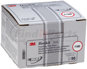 3M 970 Hookit™ Finishing Film Disc 00970, 6", P800, 100 discs/bx