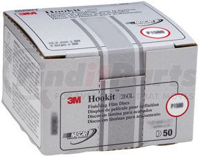 3M 911 Hookit™ Finishing Film Disc 00911, 3", P600, 50 discs/bx