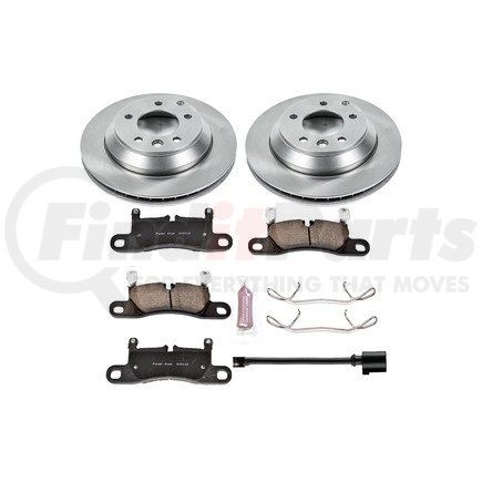 PowerStop Brakes KOE5979 Disc Brake Pad and Rotor Kit - Low-Dust, Ceramic