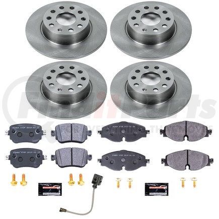 PowerStop Brakes TDSK8364 Track Day Spec High-Performance Brake Pad and Rotor Kit