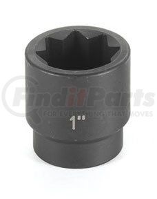 Grey Pneumatic 2522S 1/2" Drive x 11/16" Standard Impact Socket- 8 Point