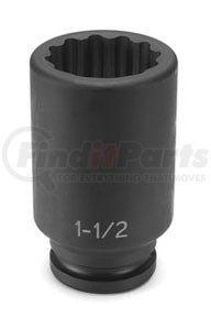 Grey Pneumatic 3124D 3/4" Drive x 3/4" 12 Point Deep Impact Socket