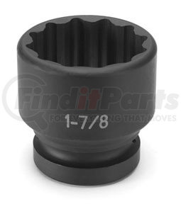 Grey Pneumatic 4244R 1" Drive x 1-3/8" Standard Impact Socket- 12 Point