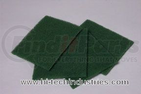 Hi-Tech Industries HT-6910 Green Scuff Pad, 6” x 9”