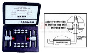 Robinair 12458 Process Tube Adapter Kit