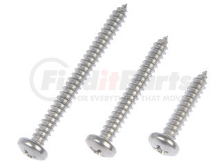 Dorman 784-155 Self Tapping Screw-Stainless Steel-Pan Head-No. 10 x 1 In., 1-1/2 In., 2 In.