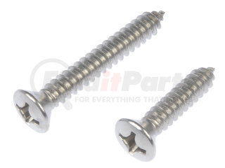Dorman 784-165 Self Tapping Screw-Stainless Steel-Oval Head-No. 12 x 1 In., 1-1/2 In.