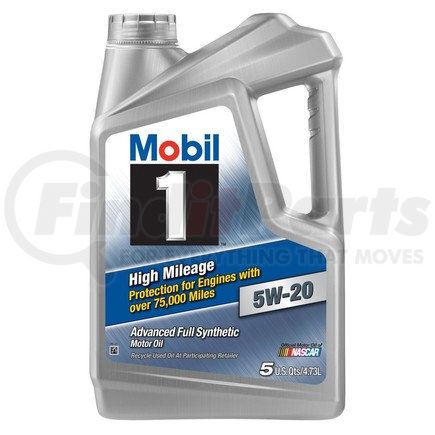 Mobil Oil 120768 M1 HI MILEAGE 5W20 3X5 QT