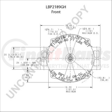 Leece Neville LBP2189GH High Output Alternator