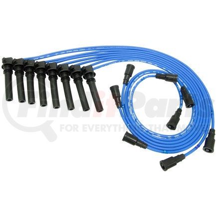 NGK Spark Plugs 53140 Spark Plug Wire Set - Blue Silicone, Ferro Mag Core, Noise Suppression, 7.0 OD, Specific Fit