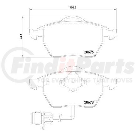 Disc Brake Pad Set-OEM OE Formulated Friction Material Front Hella-PAGID