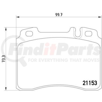 Disc Brake Pad Set-OEM OE Formulated Friction Material Front Hella-PAGID