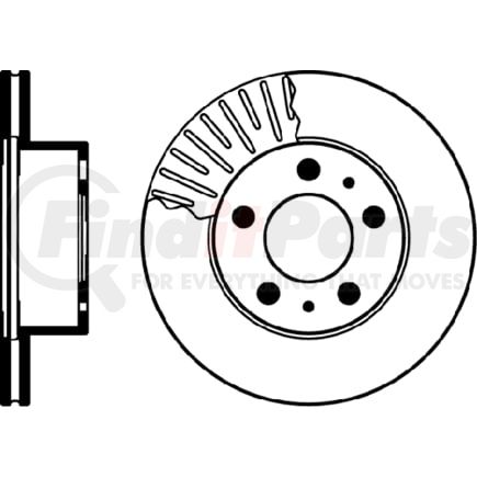 HELLA 355100341 Disc Brake Rotor