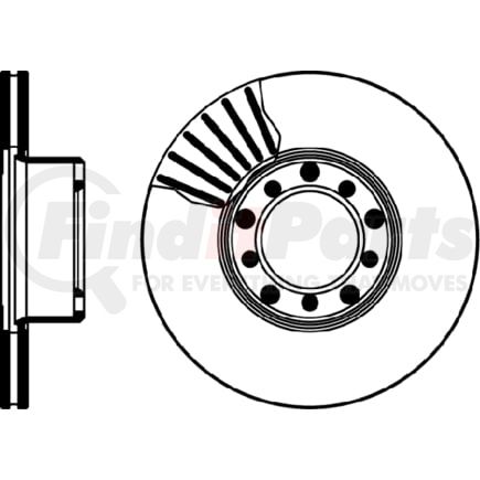 HELLA 355100401 Disc Brake Rotor