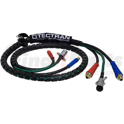 Tectran 169157 Air Brake Hose and Power Cable Assembly - 15 ft., 3-in-1 AirPower Lines
