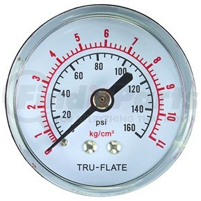 Plews 24-801 Air Line Gauge, 0-200 PSI, 1/8" NPT