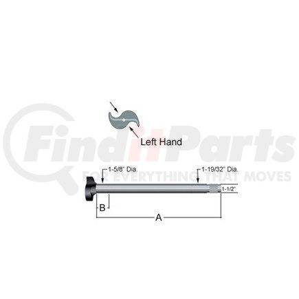 New Haldex-Midland CS41513 Fruehauf "Propar" Right Side Brake S-Cam New Haldex-Midland CS41513 Fruehauf "Propar" Right Side Brake S-Cam