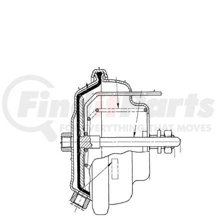 Haldex N30167 Air Brake Chamber - Single Diaphragm, T20, Push Rod Not Included