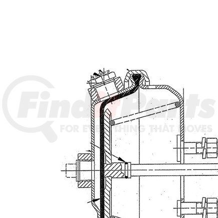 Haldex N30171 Air Brake Chamber - Single Diaphragm, T16