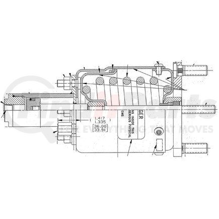 Haldex N36000 Maxibrake® Air Brake Spring Brake - HR-Series