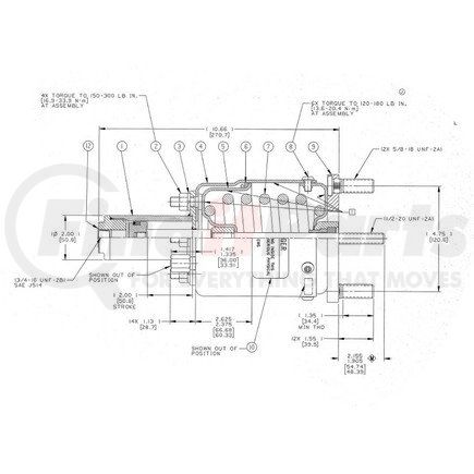 Haldex N36000A Air Brake Spring Brake - Maxibrake HR-Series Spring Brake