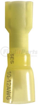 Phillips Industries 1-1965-100 Female Terminal - Fully Insulated, 12-10 Ga., .250 in. Tab, Yellow, 100 Pieces