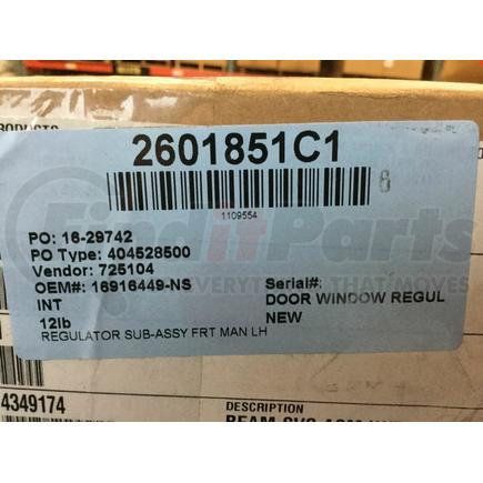 Navistar 2601851C1 INTERNATIONAL REGULATR,REGULATOR SUB-ASSY FR