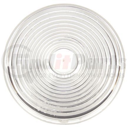 Truck-Lite 9361W Dome Light - 80 Series, Incandescent, 1 Bulb, Round Clear, Chrome Bracket Mount