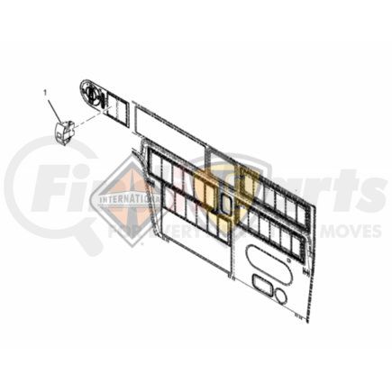 Navistar 4108104C1 LIGHT, INDICATOR, HOUSING LED CLEAR