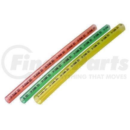 Phillips Industries 6-107C Heat Shrink Tubing Assortment - 12-10 Ga., Yellow, Three/ 6 in. Pieces, Clamshell
