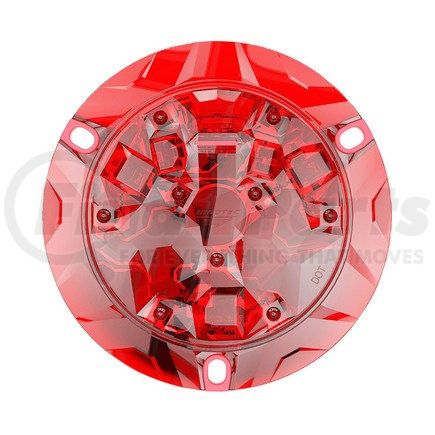 Phillips Industries 51-40202-16 Brake / Tail / Turn Signal Light - 4.0 in. Round Flange Mount, Red