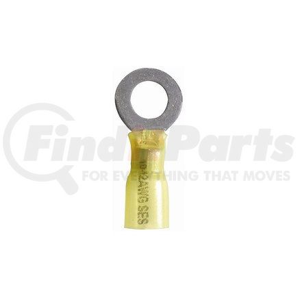 Phillips Industries 1-1934-100 Ring Terminal - 12-10 Ga., 1/4 Inch Stud, Yellow, 100 Pieces