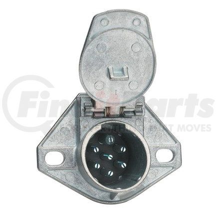 Phillips Industries 15-722 Trailer Receptacle Socket - 3-Hole, Wire Insertion, Split Pin