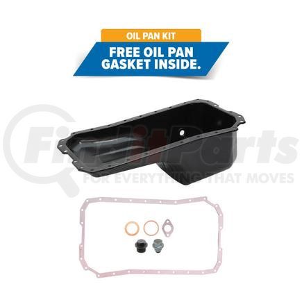 PAI 141287 Engine Oil Pan - Steel; Black; Fits and fits Cummins 4B Engines.