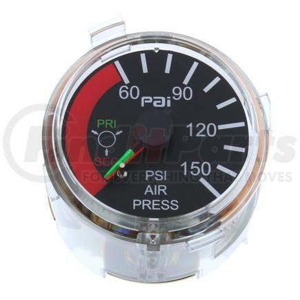 PAI 803460 Air Pressure Gauge - Dual Mechanical w/ Dual Needles Mack CH/CL/CX Models Application