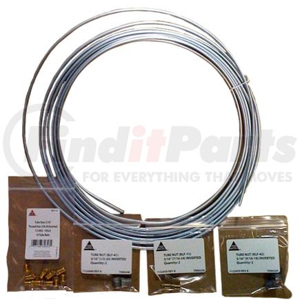 AGS Company BLC-325k Steel Brake Line Coil and Tube Nut Kit, 3/16 x 25