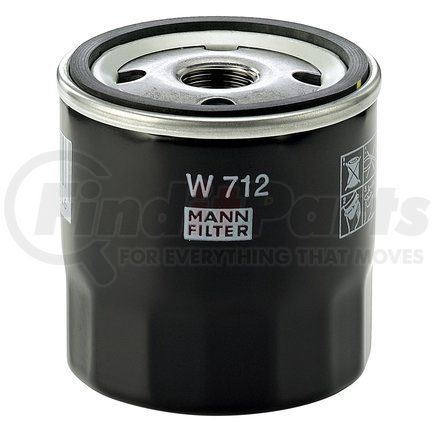 MANN+HUMMEL Filters W712 MANN-FILTER BASE Spin-On Lube Filter