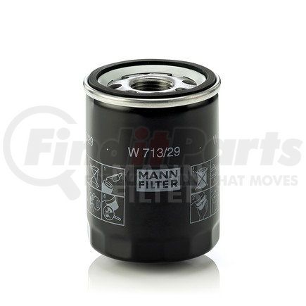MANN+HUMMEL Filters W713/29 MANN-FILTER BASE Spin-On Lube Filter