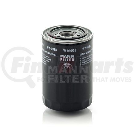 MANN+HUMMEL Filters W940/38 Spin-on Oil Filter