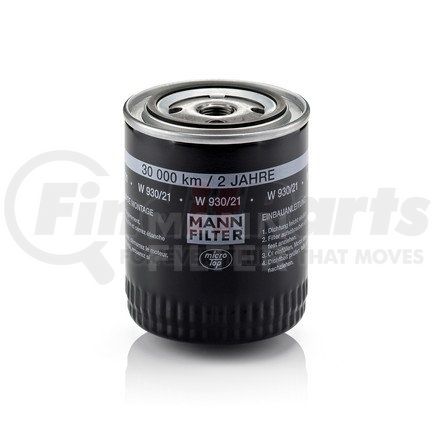 MANN+HUMMEL Filters W930/21 MANN-FILTER BASE Spin-On Lube Filter