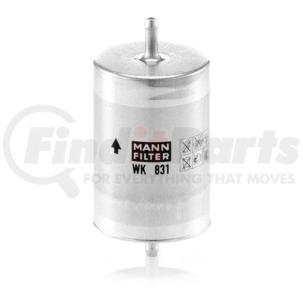 MANN+HUMMEL Filters WK831 MANN-FILTER BASE Fuel (Complete In-Line) Filter