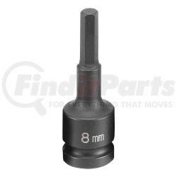 Grey Pneumatic 2908M 1/2" Drive x 8mm Hex Driver