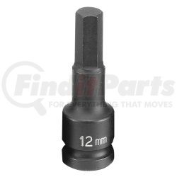 Grey Pneumatic 2912M 1/2" Drive x 12mm Hex Driver