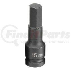 Grey Pneumatic 2915M 1/2" Drive x 15mm Hex Driver